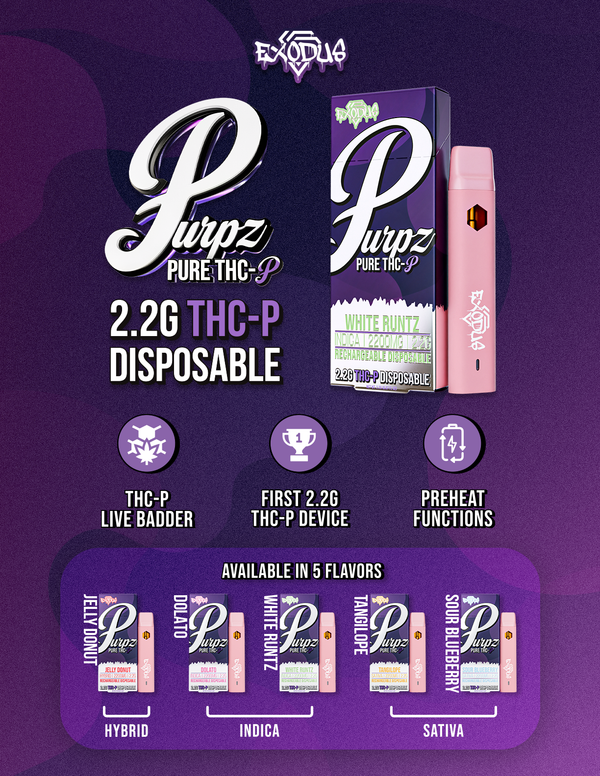 Exodus Purpz THC-P Disposable | 2.2g
