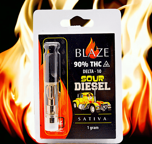Blaze - Delta 10 Vaporizer Cartridge, Assorted Flavors - Blanq Diversified Distribution